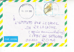 BRASILE 1996 - Yvert  2253 - Uccelli  Su Lettera Per Città  Vaticano - Moineaux