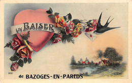 ¤¤  -  BAZOGES-en-PAREDS   -  Un Baiser De........   -  Carte Fantaisie     -  ¤¤ - Autres & Non Classés