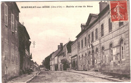 CPA Carte Postale  France  -Mirebeau-sur-Bèze Mairie Et Rue De Bèze 1919  VM45560ok+ - Mirebeau