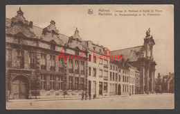 CPA / Postkaart / Mechelen / Malines / 2 Scans / Collège St. Rombaut / St. Pieterskerk / 1930 - Mechelen
