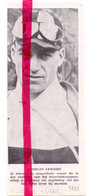Koers Wielrennen Dodelijk Ongeval Coureur Georges Lemaire Tervuren  - Orig. Knipsel Coupure Tijdschrift Magazine - 1933 - Sin Clasificación