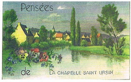 18   PENSEES  DE  LA   CHAPELLE  SAINT  URSIN   CPM  TBE 944 - Other Municipalities
