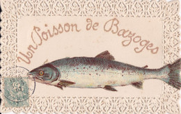 ¤¤  -   BAZOGES  -   Un Poisson De .........   -  Carte à Système à Paillettes Et Découpi   -  1er Avril    -   ¤¤ - Altri & Non Classificati