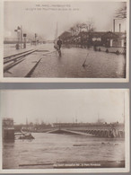 PARIS 75015 - INONDATIONS 1910 - QUAI DE JAVEL -PONT MIRABEAU - Arrondissement: 15