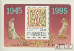 Usbekistan Block5 (kompl.Ausg.) Postfrisch 1995 2. Weltkrieg - Ouzbékistan