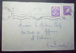 Monaco Lettre 1945 Pour Orléans - Briefe U. Dokumente