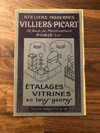 Paris 20ème * Ateliers Modernes VILLIERS PICART 32 Bd Ménilmontant Etalages Vitrines * Catalogue Publicitaire Illustré - Paris (20)