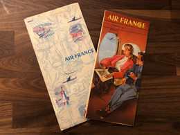 AIR FRANCE * Documents Publicitaires Anciens Illustrés * Air France Aviation Avion * Guide Voyage Illustrateur - Autres & Non Classés