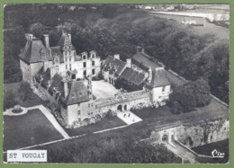 CPSM Grand Format Vue Rare - FINISTERE - Environs De LANDIVISIAU - SAINT VOUGAY - CHATEAU DE KERJEAN - VUE AÉRIENNE - Landivisiau