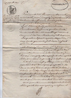 VP19.281 - SAINT JEAN D'ANGELY - Acte De 1890 - Entre Mr JOLY Potier à LES NOUILLERS & La Veuve MURZEAU à LANDES - Manuscrits