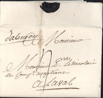 Orne 61 Normandie Manuscrit Dalencon ? D'Alençon 3 1 1765 Taxe Manuscrite 3 Pour Laval Lenain N°1A - 1701-1800: Vorläufer XVIII