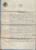 VP19.282 - THORS - Acte De 1858 - Entre Les Frères RENAUD à SONNAC & Mr Jean CHARRIER Vente D'une Pièce De Bois.... - Manuscrits