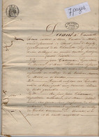 VP19.283 - THORS - Acte De 1856 - Entre Les époux GATINEAU à MONS & Mr Jean CHARRIER Vente D'une Grange Située à SONNAC - Manuscrits