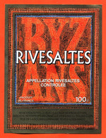Grande Etiquette Neuve De Vin Rivesaltesbyzans - 100 Cl - Languedoc-Roussillon