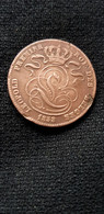Monnaie Belge Belgique Leopold I 1é Roi Des Belges 5 Centimes CENT1853 En Cuivre L'UNION FAIT LA FORCE - 5 Cent