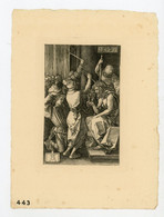 GRAVURE FAC-SIMILI D'ABRECHT DURER "LA CONDAMNATION" FORMAT DE LA CUVETTE 8X12 CM (TIMBRE A SEC REICHSDRUCK) - Prints & Engravings