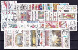 ** Tchécoslovaquie 1984 Mi 2748-2796+Bl.57-61 (Yv 2567-2614+BF), L'année Complete (MNH)** - Años Completos