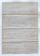 VP19.284 - 1856 - Lettre - Fait à La Tonnelle LANDES ? ( Charente Maritime ) - Manuscrits