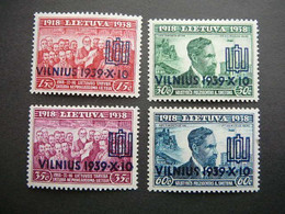 Vilnius # Lietuva Lithuania Litauen Lituanie # 1939 MH # Mi. 433/6 - Lituania