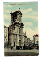 ST JOOST TEN NODE - Kerk En Paardentram - Verzonden 1912 - Ste Josse Ten Node - église Et Tram à Cheval - Envoyée 1912 - St-Josse-ten-Noode - St-Joost-ten-Node