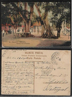 Brazil São Paulo 1921 Postcard Photo Of Floresta Regatta Club Publisher Siqueira Nagel Shipped With Fallen Stamp - São Paulo