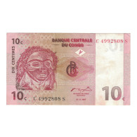 Billet, République Démocratique Du Congo, 10 Centimes, 1997, 1997-11-01 - République Du Congo (Congo-Brazzaville)