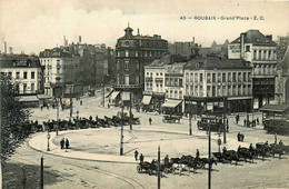 Roubaix * Grand Place * Tramway Tram * Hôtel Restaurant De France * Attelage - Roubaix