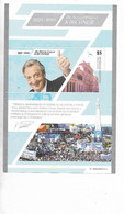 ARGENTINA 2011 NESTOR KIRCHNER PRESIDENT POLITICIAN SOUVENIR SHEET MINT NH - Nuevos