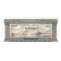 Billet, Cambodge, 50 Riels, 1972, KM:7c, TTB+ - Cambodge