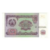 Billet, Tadjikistan, 20 Rubles, 1994, Undated (1994), KM:4, SUP - Tagikistan