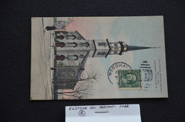 CARTOLINA POSTALE CARD POSTAL OLD DUTCH REFORM HOUSE N.Y. CITY VG 1911 STAMP ONE CENTS G. WASHINGTON RARE - Brooklyn