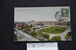 CARTOLINA POSTALE CARD POSTAL COLUMBIA UNIVERSITY N.Y. CITY VG 1913 STAMP ONE CENTS G. WASHINGTON RARE - Brooklyn