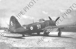 PHOTO RETIRAGE REPRINT AVION AIRCRAFT    REPUBLIC P47 D 420669-X-9V  9° ESCADRE DANS LES VOSGES 1945 - Aviación