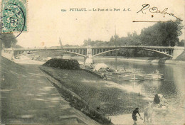 Puteaux * 1907 * Péniches * Le Pont Et Le Port * Thème Péniche Batellerie Barge Chaland - Puteaux