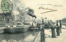 Suresnes * 1907 * Péniches * L'écluse Et Le Remorqueur L'OISE * Thème Péniche Batellerie Barge Chaland - Suresnes