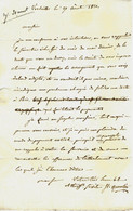 1821 LETTRE COMPLÈTE ET SIGNÉE Quentin à Versailles Pour Berthelin Maître De Forges De Doulevant Marne B.E.V.SCANS - Otros & Sin Clasificación