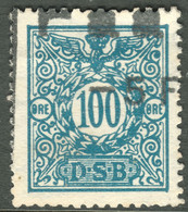 DENMARK Dänemark 100 Öre D.S.B-Marke (= Danske Staats Baner) Eisenbahnmarke Railway Stamp Vignette - Variétés Et Curiosités