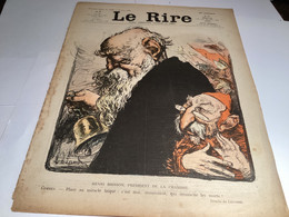 Publicité De Livre Le Rire 1906 Dessin Signé De Léandre - Dessins