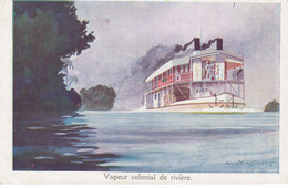 CPA ( Illustrateur Bateau) HAFFNER   Vapeur Colonial De Riviere  (b Theme 6) - Haffner