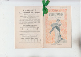 RT34.091  L'ILLUSTRATION. PROGRAME THEATRE DU VAUDEVILLE 1898 - Periódicos - Antes 1800