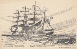 CPA ( Illustrateur Bateau) HAFFNER   Marine Francaise Grand Voilier Long Courrier(b Theme 6) - Haffner