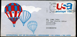Aerogramme - International Hot Air Balloning - To Luxemburg - 3c. 1961-... Brieven