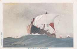 CPA ( Illustrateur Bateau) HAFFNER  Les Drakars Normands (b Theme 6) - Haffner