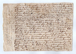 VP19.292 - Cachet De Généralité De LA ROCHELLE - Acte De 1786 Concernant Mr Jean BILLARD à LANDES . - Cachets Généralité