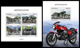 GUINEA BISSAU 2021 - Motorcycles, M/S + S/S. Official Issue [GB210618] - Moto