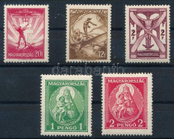 * 1932 Nagy Madonna 1P és 2P + 1933 Repülő (II.) 3 Klf érték (**59.000) (ráncok / Creases) - Andere & Zonder Classificatie