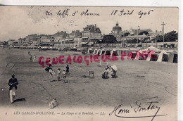 85- SABLES D' OLONNE- LA PLAGE ET LE REMBLAI   -VENDEE - Sables D'Olonne