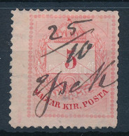 O 1881 Szélesre Fogazott 5kr "Eszék" Kézírásos érvénytelenítéssel - Other & Unclassified