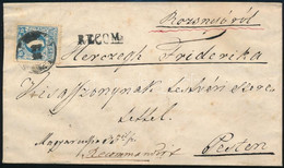 ~1860 10kr + 15kr Ajánlott Levélen Rozsnyóról Pestre - Other & Unclassified