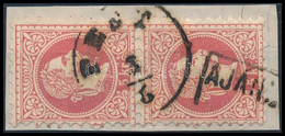 1867 5kr Függőleges Pár "PESTH" + "AJÁNL(OTT)" - Other & Unclassified